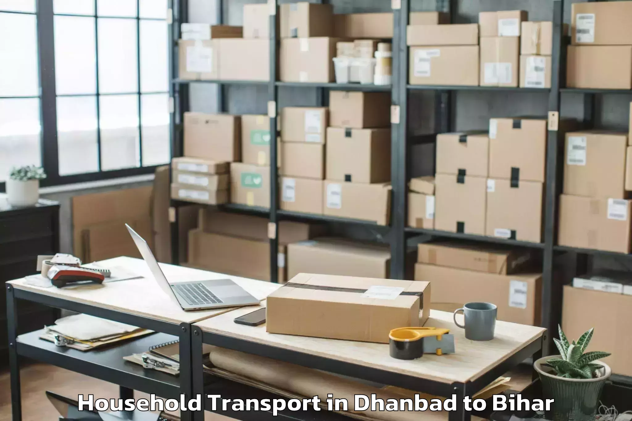 Dhanbad to Madhepura Household Transport Booking